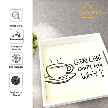 Premium Wooden Square Tray