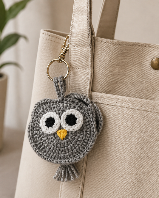 Crochet Owl Bagcharm 🦉 - 1 pc