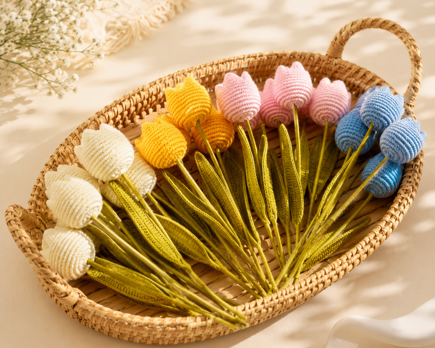 Crochet Tulip Stick