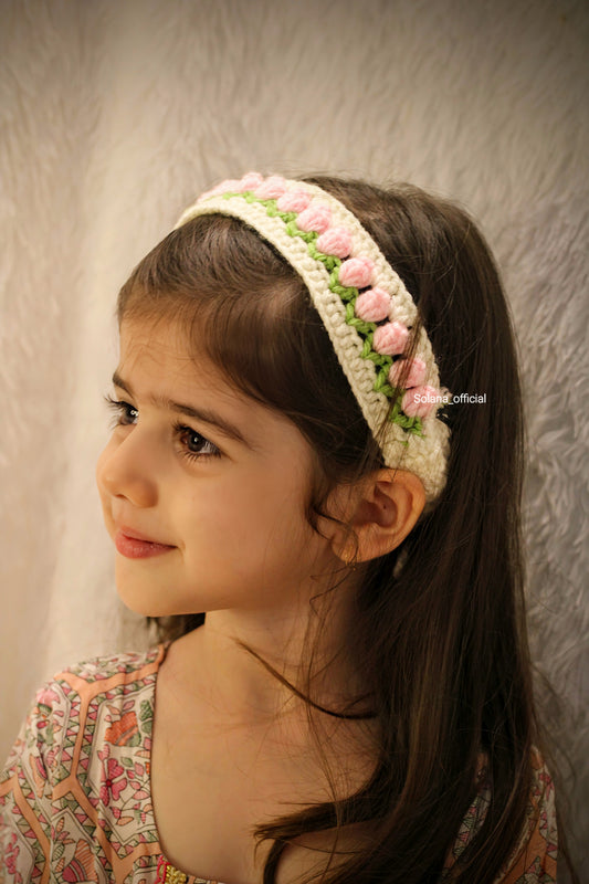 Crochet Tulip Hairband